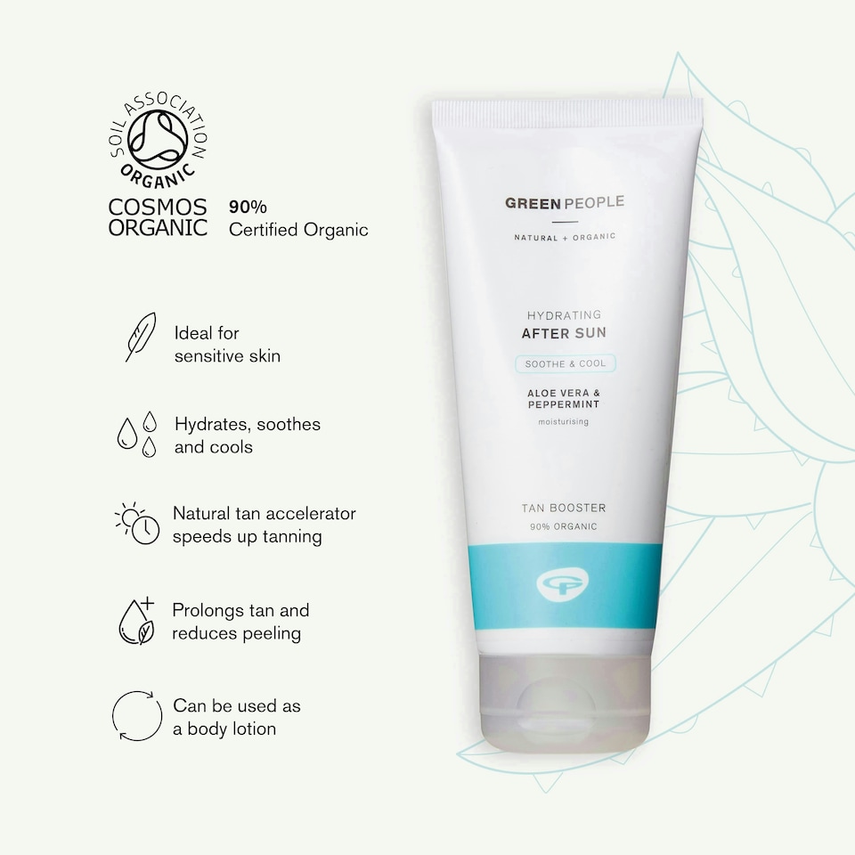 image 1 of Green People Hydrating After Sun - Natural & Organic - With Aloe Vera & Mint - Vegan & Cruelty Free, 200ml
