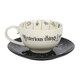 image 1 of Something Different Fortune Telling Ceramic Tea Cup - White/Black - One Size
