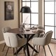 image 3 of Heaven Round Dining Table with Ceramic Rusty Brown Top