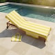 image 3 of OHS Stripes Beach Towel with Bag Quick Dry Absorbent Travel Spa | Yellow | One size