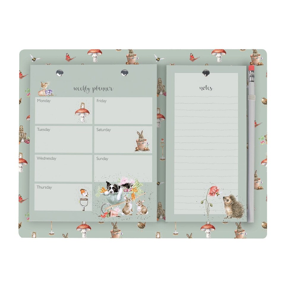 image 1 of Wrendale Designs Garden Friends Weekly and Shopping Planner
