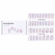 image 1 of Nail Sticker (purple) - # Fantasy Nail - 32pcs Purple