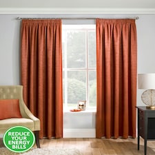 Matrix Orange Curtains 90 x 54 inch (229 x 137 cm) Room Darkening Pencil Pleat Thermal Noise Reducing Curtains for Bedroom and Living Room