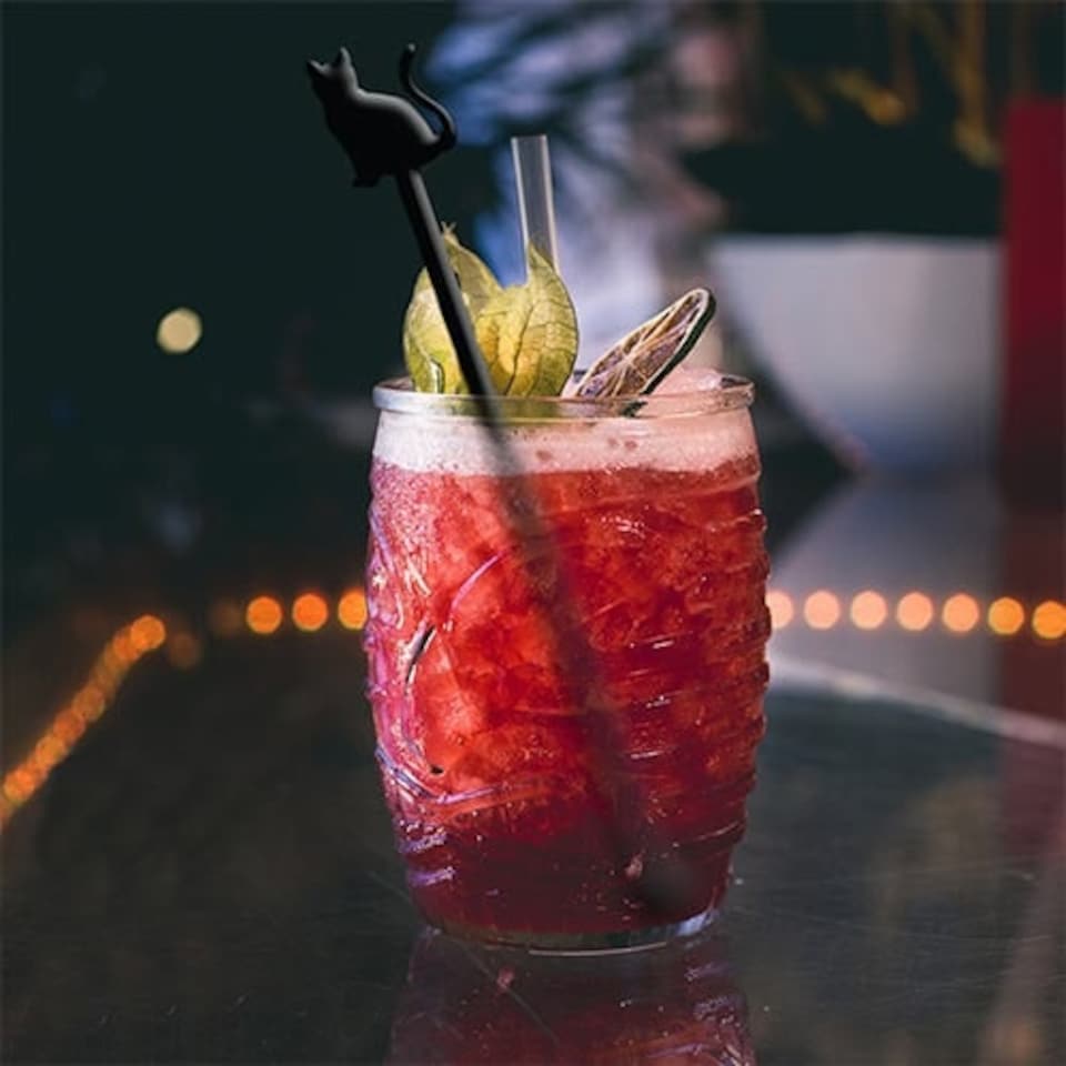 image 1 of Halloween Characters Acrylic Drink Stirrers - Pack of 6