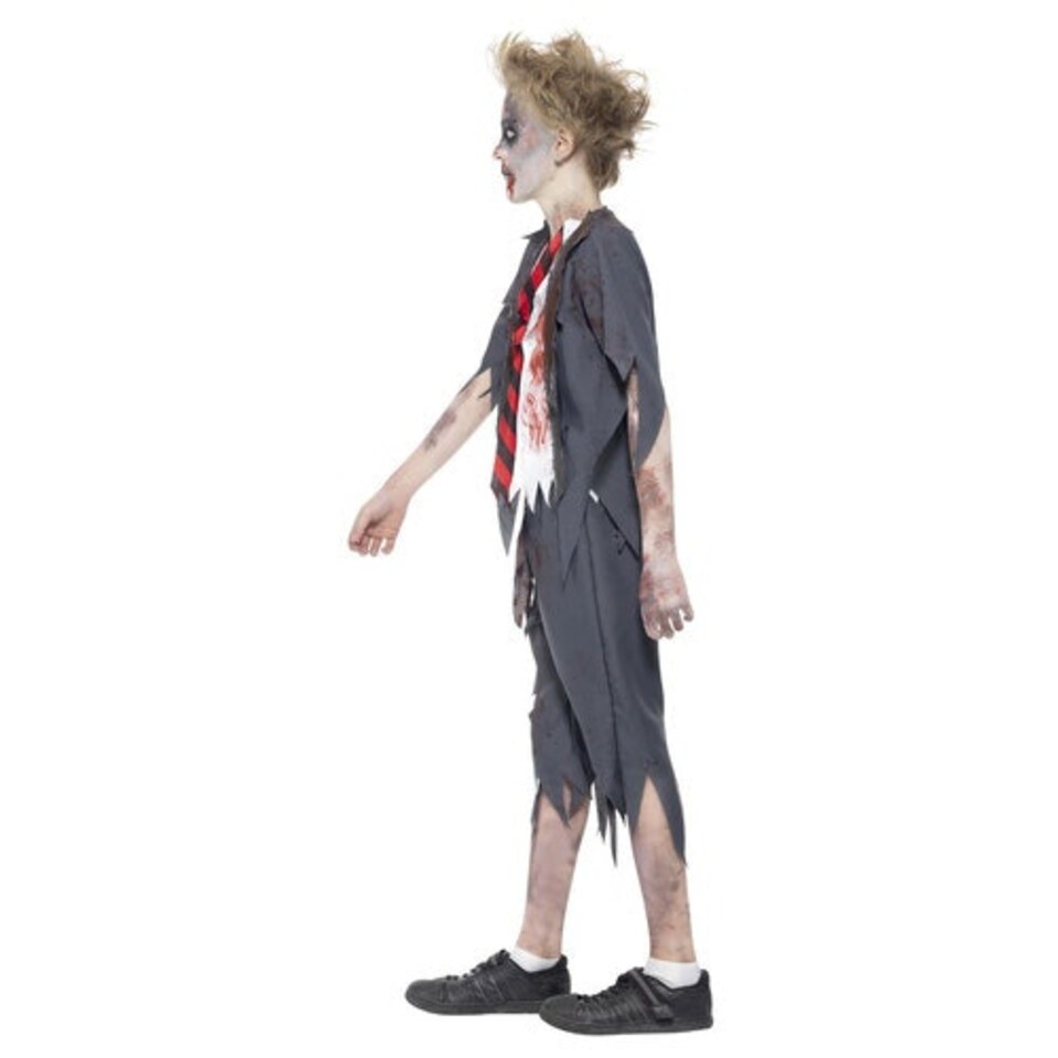 image 1 of Zombie School Boy Fancy Dress Costume Kids Medium - Age 7-9