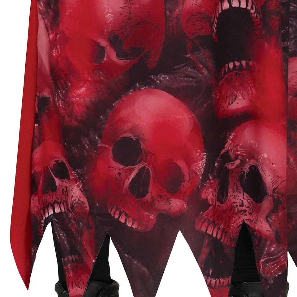image 1 of Fiestas Guirca Boys Grim Reaper Costume Set | Red | Red/Black | 5-6 years | 1