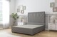 image 1 of Sloomy Somerset Pewter Dumfries Divan Bed Base No Drawers With 26 Inch Strutted Headboard | Grey | Pewter | Small Single | 1