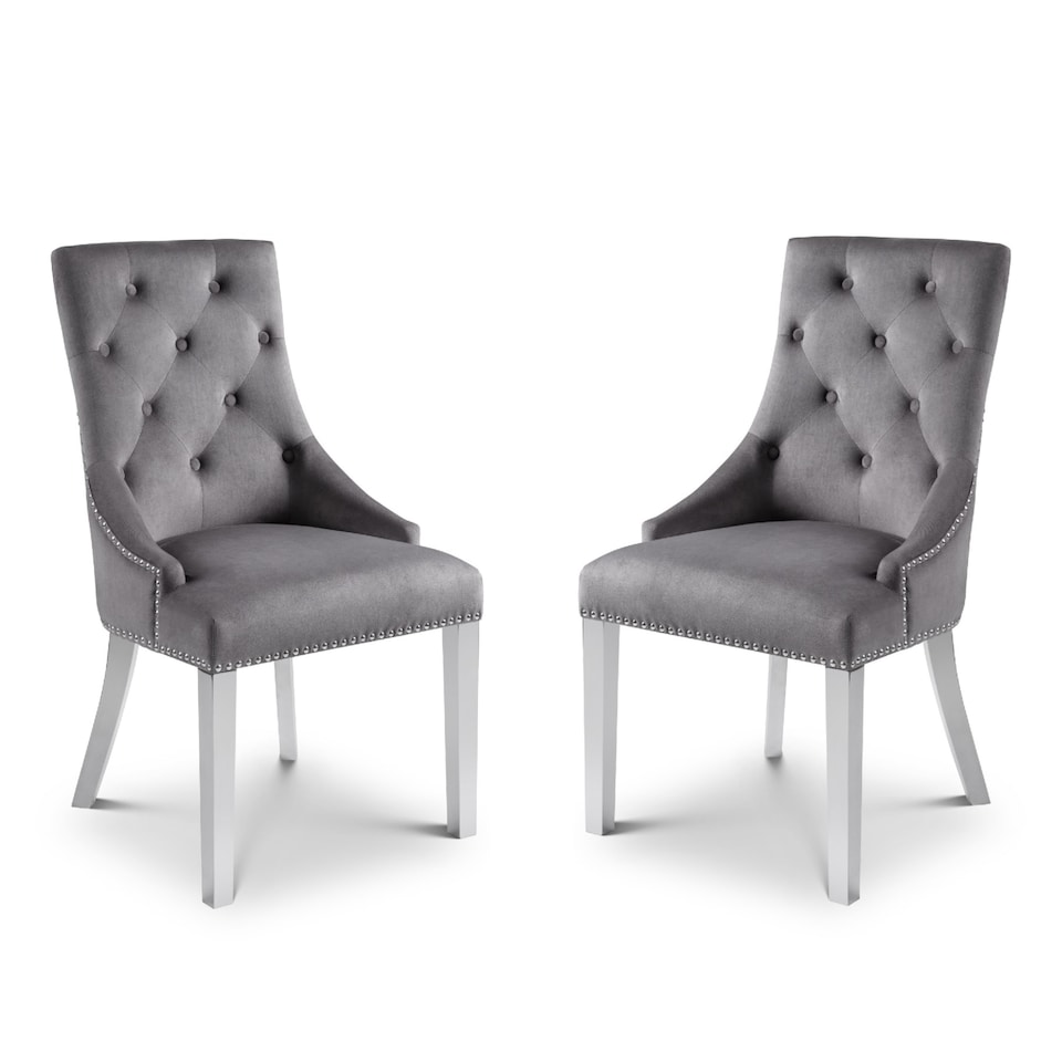 image 1 of Garrington Elegant Lion Head Dining Chairs - Set of 2
