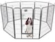 image 5 of Actiaspet - Heavy Duty 8-Panel Metal Playpen with Door, Large 100cm Height