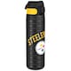 image 1 of Leak Proof Slim Water Bottle, Stainless Steel, NFL, 600ml (20oz) | Black | NFL Steelers | One Size