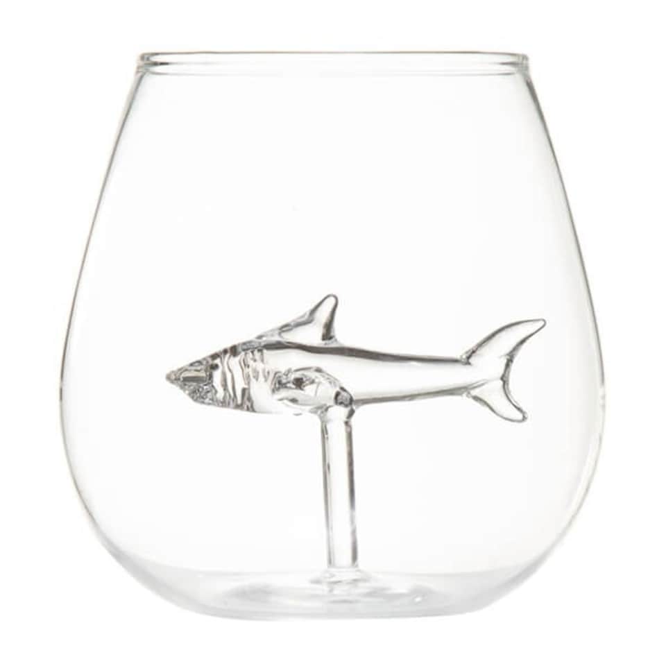 image 1 of Bar Bespoke Shark in A Glass 500ml - Transparent