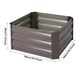 image 2 of Living and Home Galvanized Steel Square Raised Garden Bed Planter Box | Brown