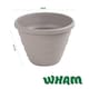 image 5 of Wham Beehive 4 x  48cm Round Plastic Garden Planters | Grey | Fawn