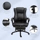 image 6 of Vinsetto Executive Home Office Chair, Computer Chair, with Foot Rest, Black