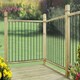 image 2 of Garda Decking Fence Panels (Pack of 2) - Solid Steel - FIts Gap of 280 mm x 770 mm High - Electro Galvanised/Black Powder Coated Black
