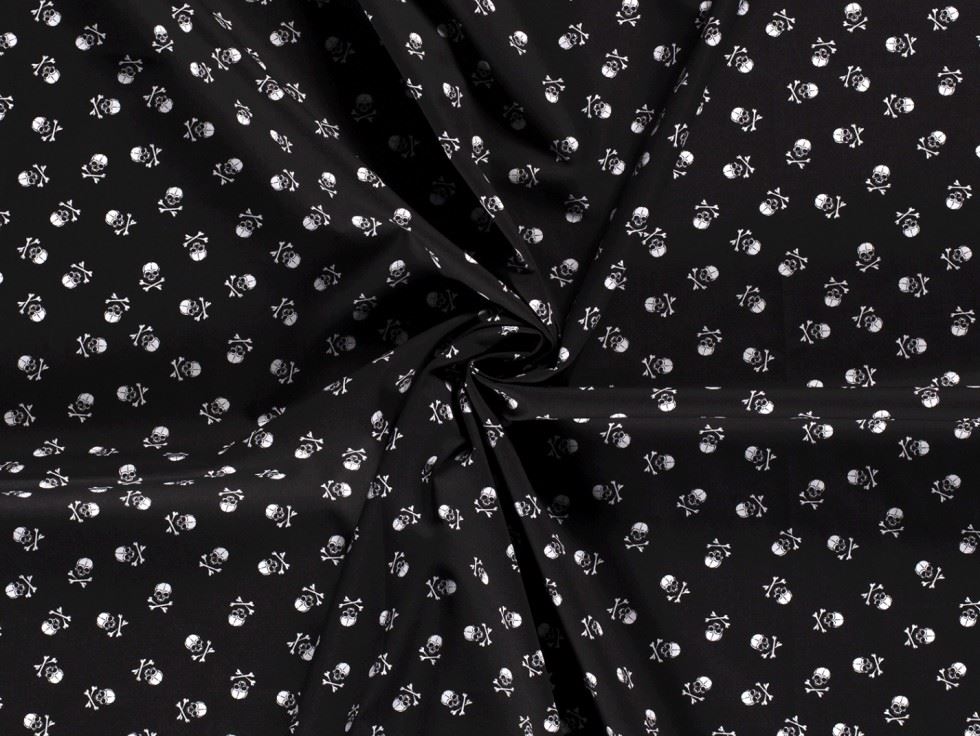 Black 100% Cotton Poplin Fabric for Dressmaking, Quilting, 150cm / 59" Wide - per metre