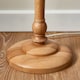 image 2 of Julian - Natural Wood 161cm Floor Lamp with Striped Linen Shade