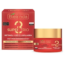 Bielenda Super Trio Retinol + Vit C + Collagen Ultra Repairing Anti-Wrinkle 60+ Cream 50ml