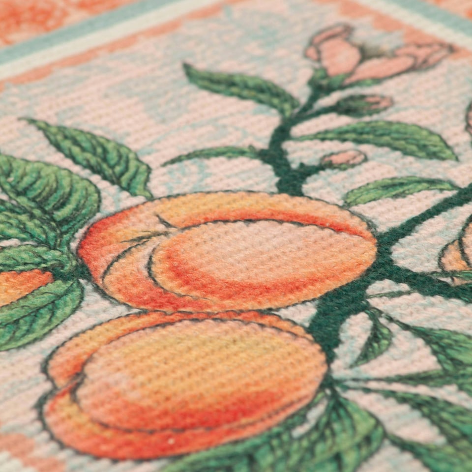 image 1 of furn. Anemone Peaches Indoor/Outdoor Placemats (Set of 4) Orange