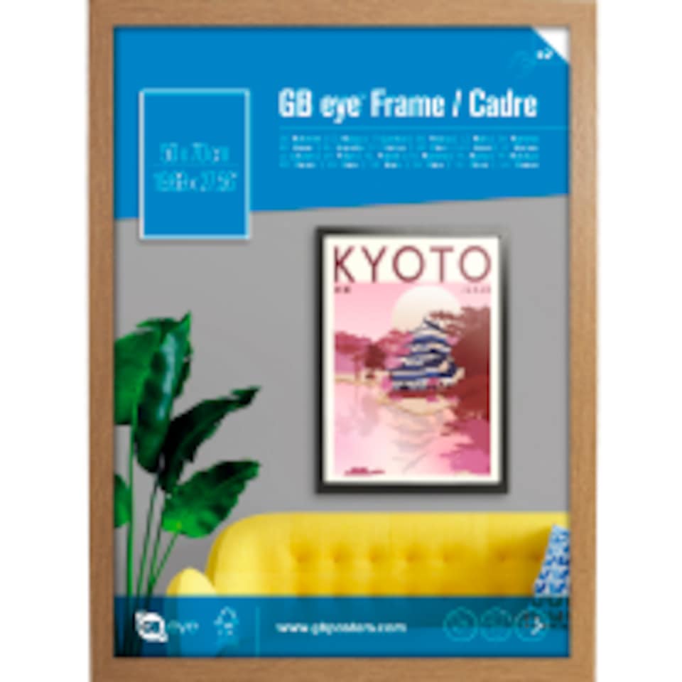 image 1 of GB Eye Contemporary Wooden Oak Picture Frame - 50 x 70cm