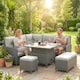 image 6 of Outsunny 6 PCs Rattan Garden Furniture Sectional Corner Sofa, Dark Grey | Grey | Dark Grey | Five Plus Seater
