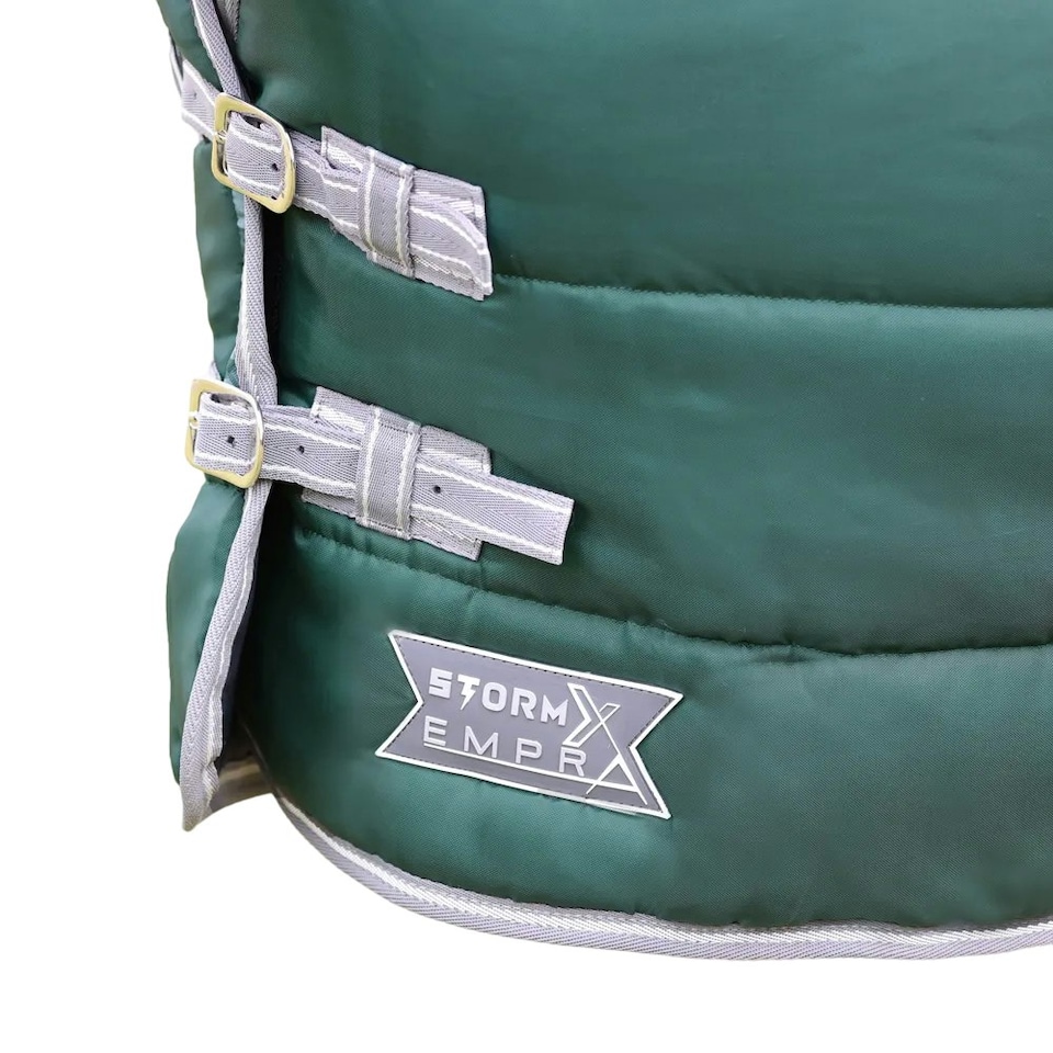 image 1 of StormX Empra Combi Combo Neck 300g Horse Stable Rug - Green - 7´ 3"
