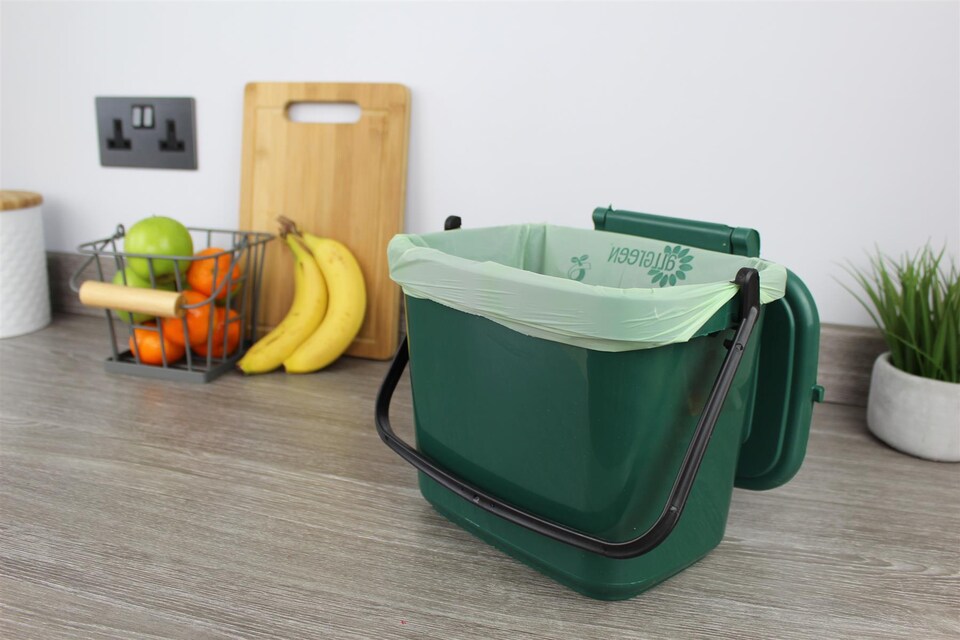 image 1 of All-Green 6 Litre Compostable Food Waste Bin Liners - 10 Rolls