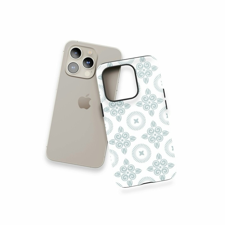 image 1 of Soft Tile Print Phone Case | Blue | Galaxy S24
Tough | Galaxy S24
Tough