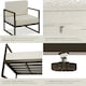 image 5 of Garden Chair Comosa -  XXL padding, water-repellent covers, steel frame - Set of 2 Brown | Beige
