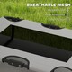 image 7 of PawHut Raised Dog Bed with Breathable Mesh for S & M Dogs, Light Grey | Grey | Light Grey | S