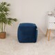 image 1 of rucomfy Velvet Cube Bean Bag Pouffe - Soft Stylish Footstool