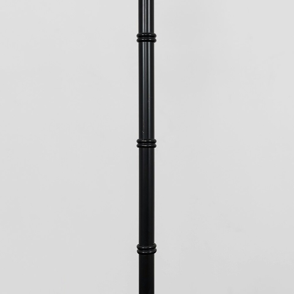 image 1 of ValueLights Monkey Animal Quirky Modern Black Floor Lamp With Grey Shade