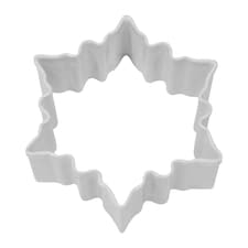 Snowflake Poly-Resin Coated Cookie Cutter - White - One Size