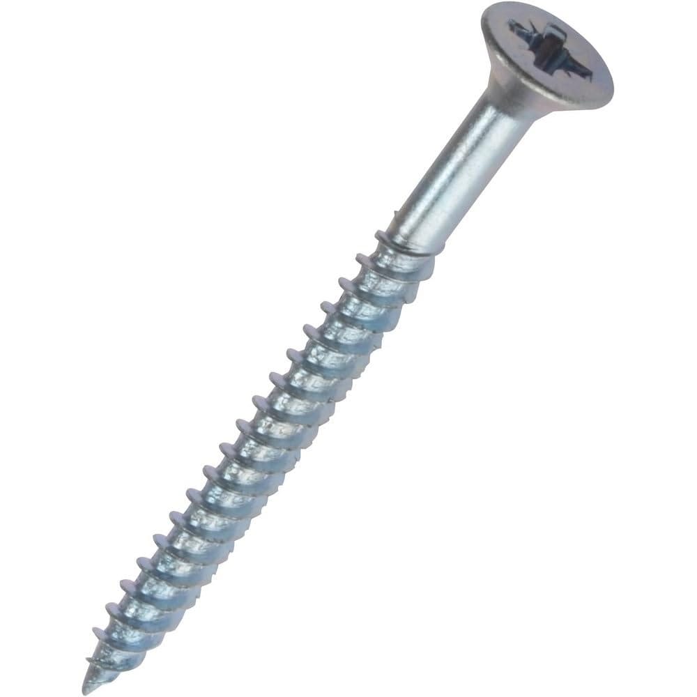 Securit Countersunk Zinc Plated Woodscrews, 6 x 1 1/2in