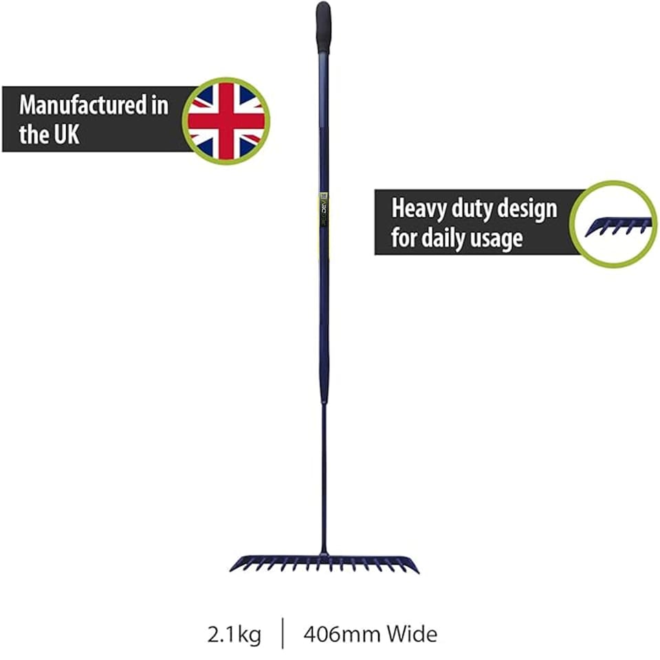 image 1 of Pegdev Tarmac Rake Tubular All Steel 16 Tooth 1800mm Heavy Duty