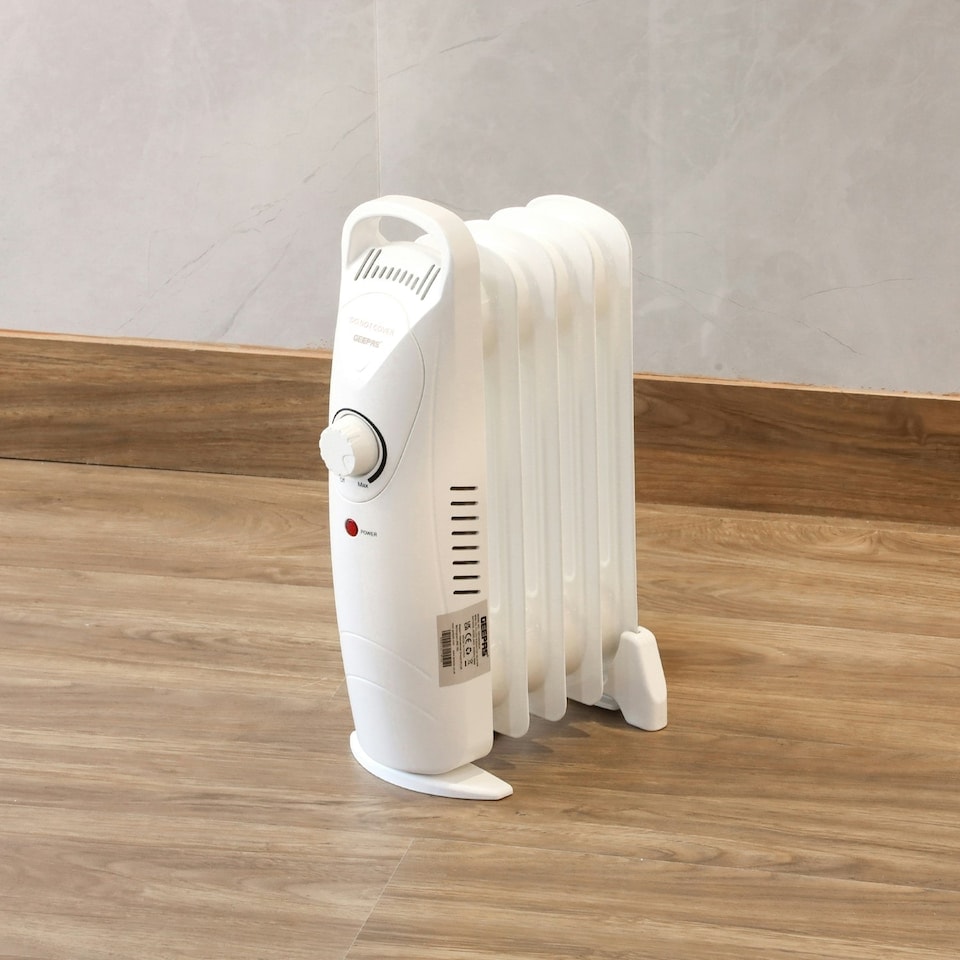 image 1 of GEEPAS Mini Oil Filled Radiator Heater 450W, 5 Fin