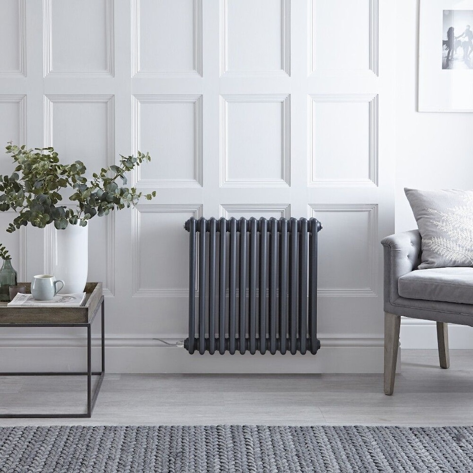 image 1 of INNOV8 COATINGS Heat Resistant Radiator Spray Paint 400ml - Satin Finish - Chicago Grey - No Primer Required