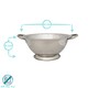 image 3 of Argon Tableware Stainless Steel Colander - 24.5cm