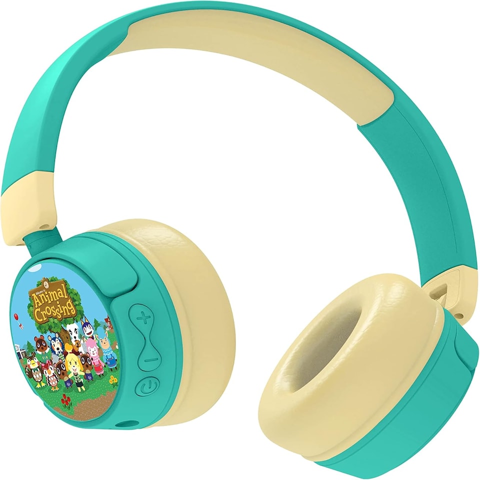 image 1 of Animal Crossing Kid's Wireless Bluetooth Headphones | Blue