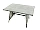 image 3 of Fimous Outdoor Garden Furniture Set Rattan Sofa Dining Table Set with Reclining Chair Side Table Dark Grey Mixed