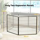 image 7 of PawHut 2 Piece Dog Pen Expansion Pack for 80cm High Pet Playpen for S M Dogs