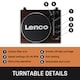 image 4 of Lenco LBT-345WA - Turntable with Bluetooth Connectivity, Walnut
