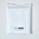 image 5 of Homescapes White Egyptian Cotton Satin Stripe Fitted Sheet 330 TC, Double | White | Double