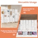 image 4 of COSTWAY 6 Panel 246 x 170 cm Folding Room Divider with Pegboard Display