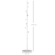 image 7 of HOMCOM Steel Coat Stand Rack Marble Base 8 Hook for Living Room Entryway,White