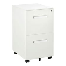 Vinsetto Mobile Lockable File Cabinet w/ Adjustable Hanging File Folder