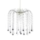 image 1 of Classic Waterfall Pendant Shade with Clear and Smoked Black Acrylic Black