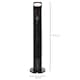 image 7 of HOMCOM 78.5cm Oscillation Tower Fan with Remote Control 40W 3-Speed Wind Black