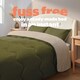image 3 of Silentnight 10.5 Tog Seersucker Coverless Duvet and Pillowcase Set N/A | Olive/Natural | Single