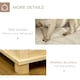 image 6 of PawHut Wooden Dog Crate End Table w/ Soft Washable Cushion, for Medium Dogs